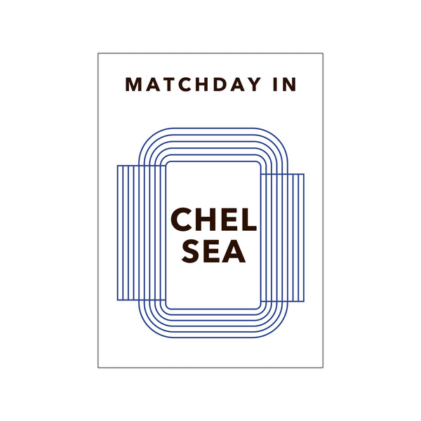 Matchday in Chelsea — Art print by Olé Olé from Poster & Frame