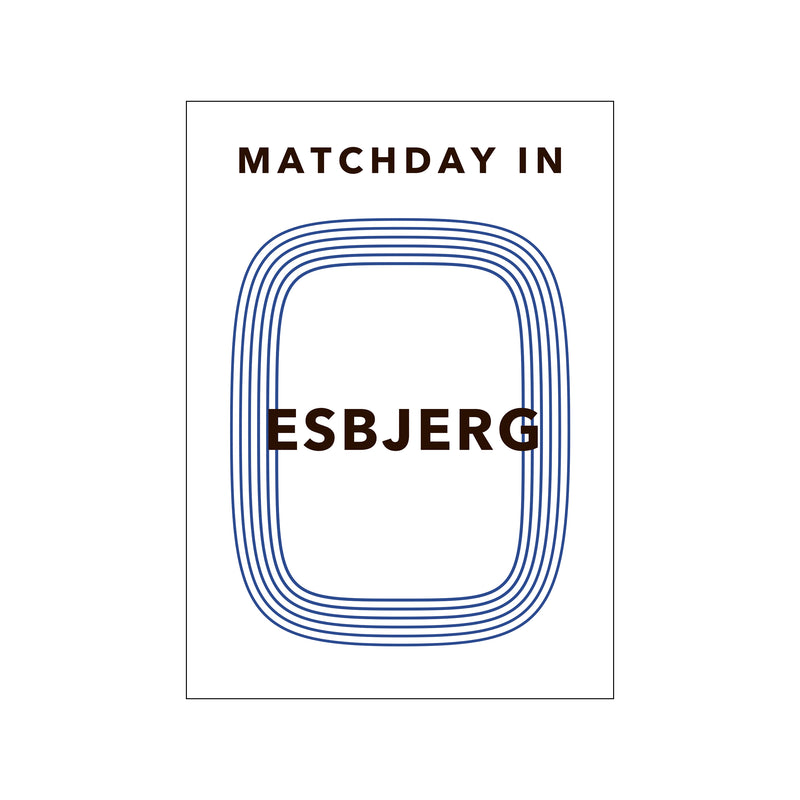 Matchday in Esbjerg — Art print by Olé Olé from Poster & Frame