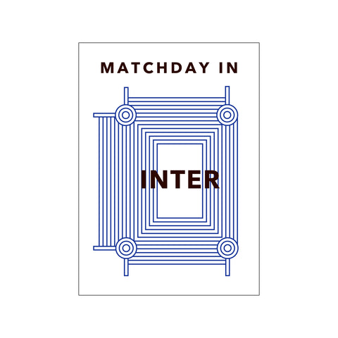 MATCHDAY IN INTER — Art print by Olé Olé from Poster & Frame