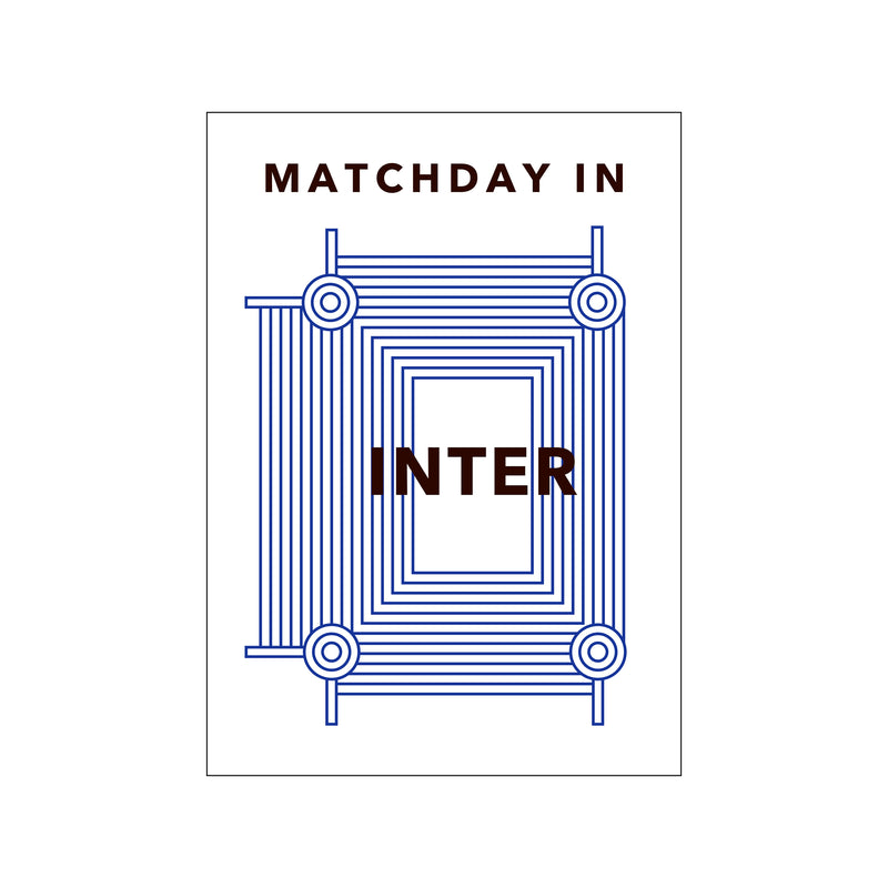 MATCHDAY IN INTER — Art print by Olé Olé from Poster & Frame