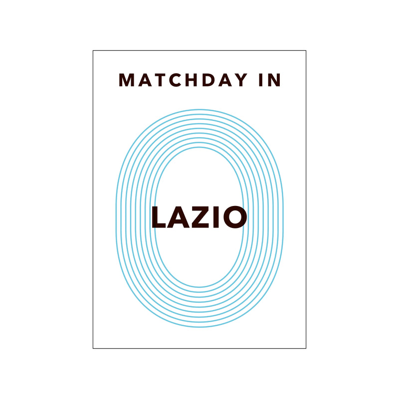 MATCHDAY IN LAZIO — Art print by Olé Olé from Poster & Frame