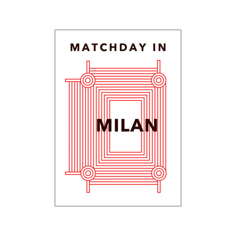 Matchday in Milan — Art print by Olé Olé from Poster & Frame