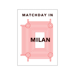 Matchday in Milan — Art print by Olé Olé from Poster & Frame