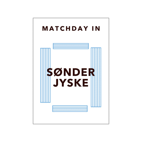 Matchday in Sønderjyske — Art print by Olé Olé from Poster & Frame