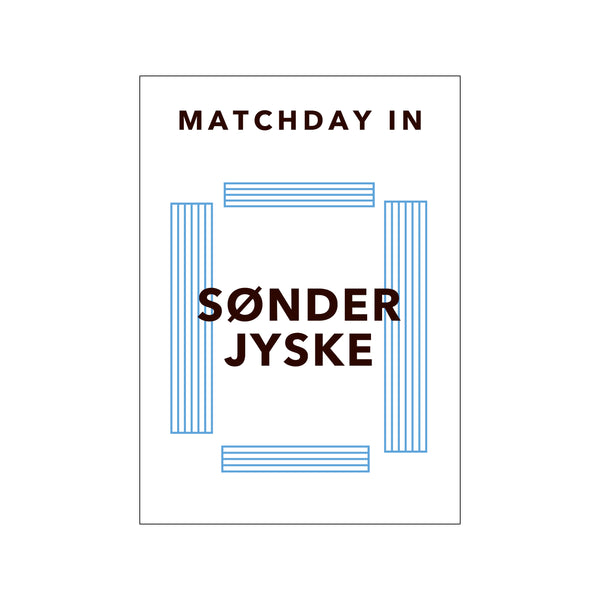 Matchday in Sønderjyske — Art print by Olé Olé from Poster & Frame