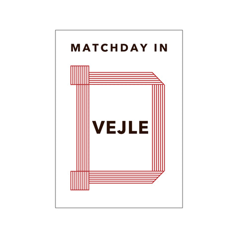 MATCHDAY IN VEJLE — Art print by Olé Olé from Poster & Frame