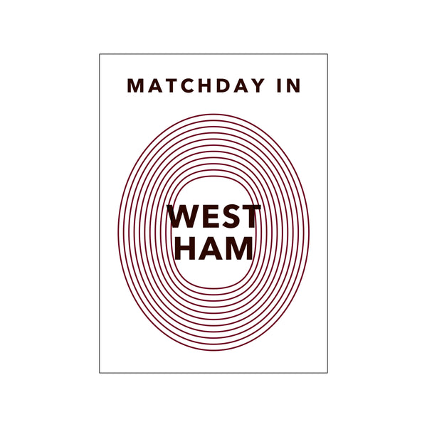MATCHDAY IN WEST HAM — Art print by Olé Olé from Poster & Frame