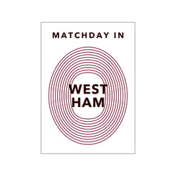 MATCHDAY IN WEST HAM — Art print by Olé Olé from Poster & Frame