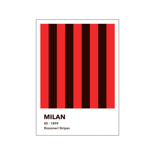 MILAN - ROSSONERI STRIPES — Art print by Olé Olé from Poster & Frame