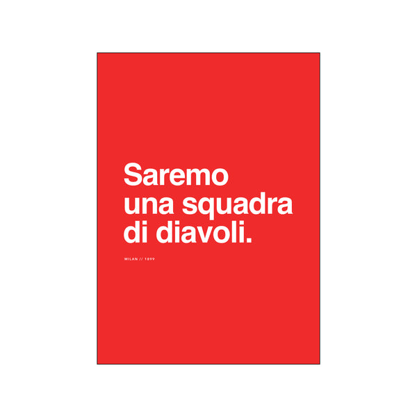 Milan - Squadra di diavoli — Art print by Olé Olé from Poster & Frame