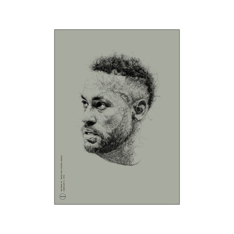 Neymar Jr. - Beige — Art print by Olé Olé from Poster & Frame