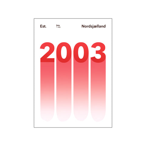 NORDSJÆLLAND - 2003 — Art print by Olé Olé from Poster & Frame