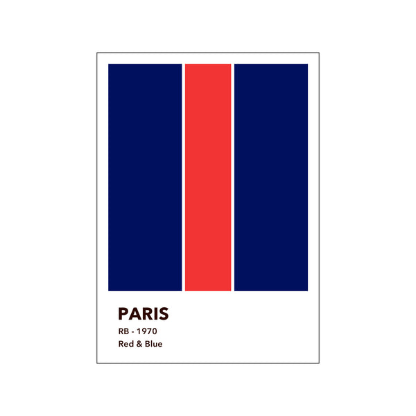 PARIS - RED & BLUE — Art print by Olé Olé from Poster & Frame