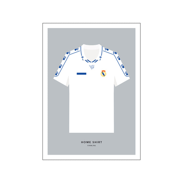 Real Madrid - Home Shirt 1994/96 — Art print by Olé Olé from Poster & Frame