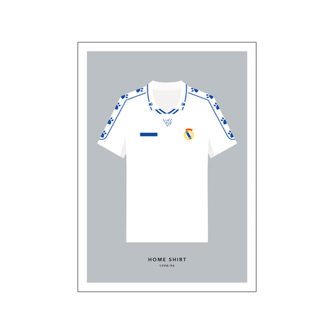 Real Madrid - Home Shirt 1994/96 — Art print by Olé Olé from Poster & Frame