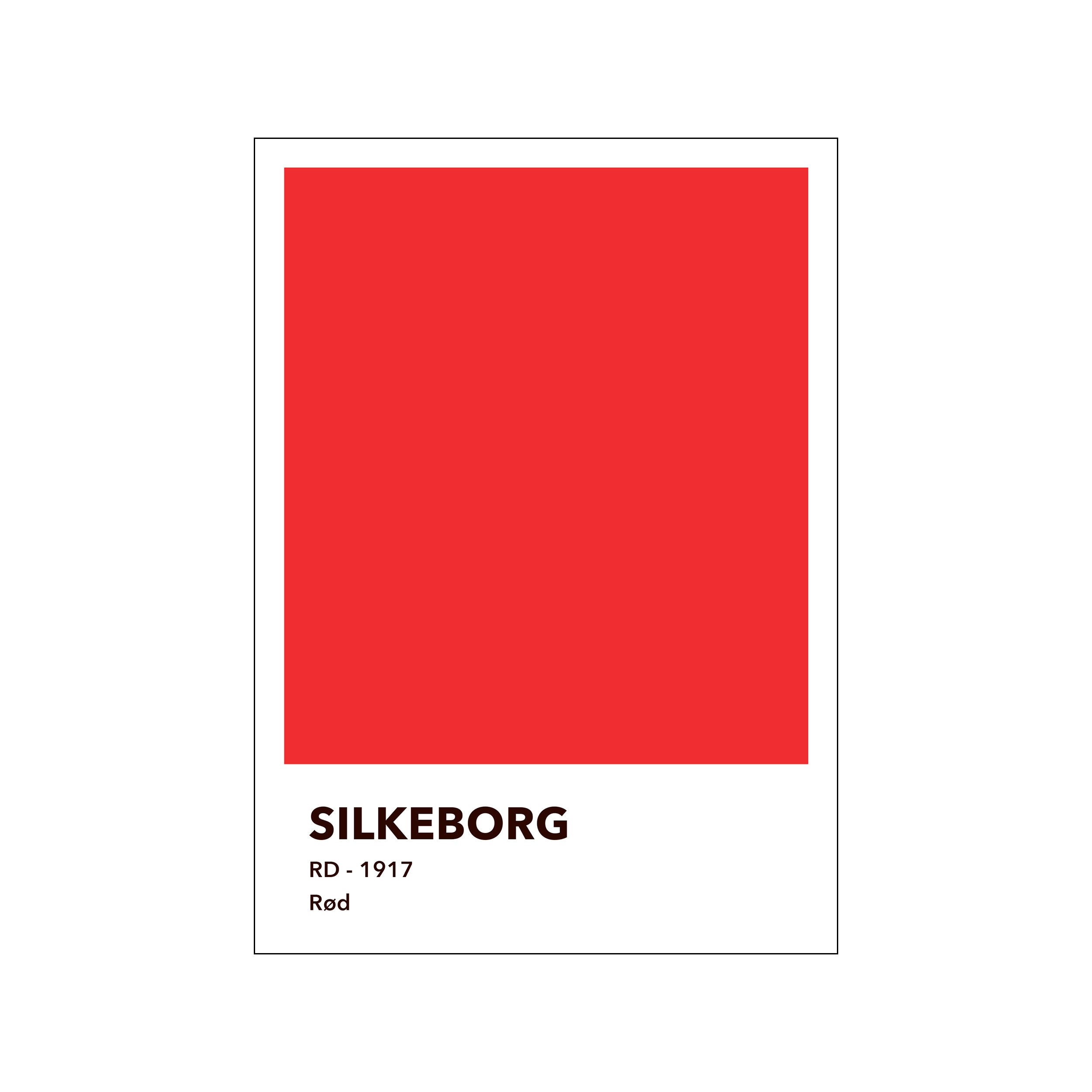 SILKEBORG - RØD – Poster & Frame Art Group