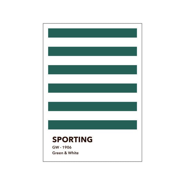 Sporting - Green & White — Art print by Olé Olé from Poster & Frame