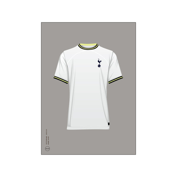 Tottenham - Home Shirt 2022/23 - Grey — Art print by Olé Olé from Poster & Frame