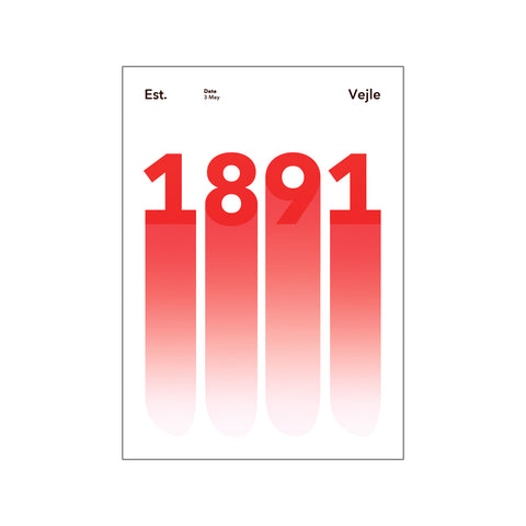 VEJLE - 1891 — Art print by Olé Olé from Poster & Frame