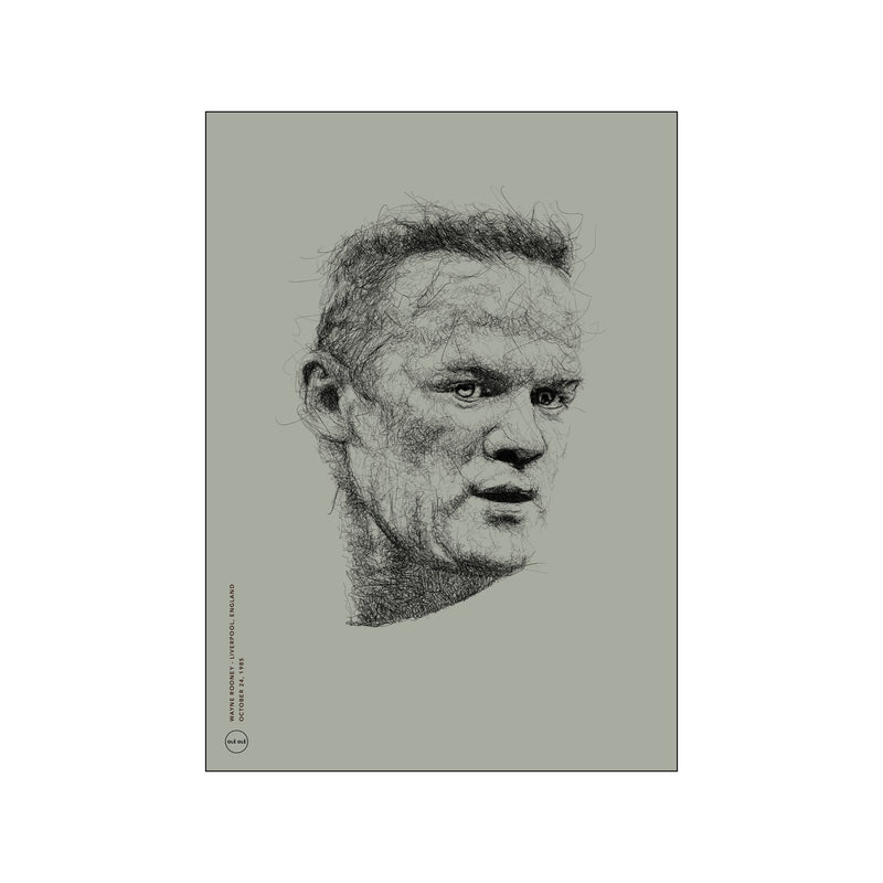 Wayne Rooney - Beige — Art print by Olé Olé from Poster & Frame