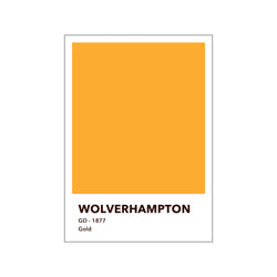 WOLVERHAMPTON - GOLD — Art print by Olé Olé from Poster & Frame