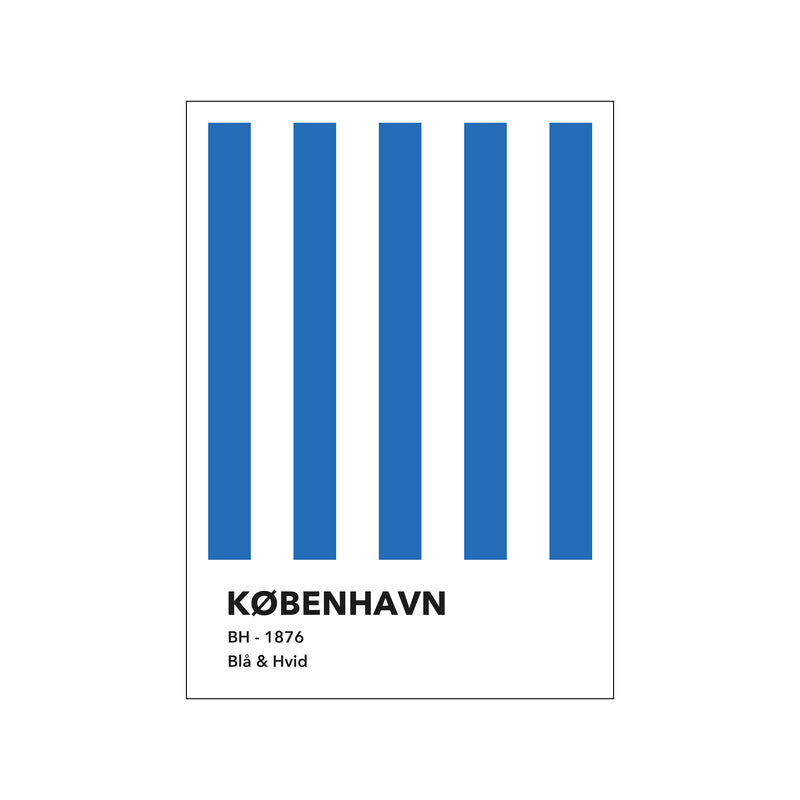 København Blå og Hvid — Art print by Olé Olé x FCK from Poster & Frame