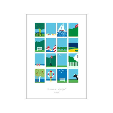 Danmark dejligst — Art print by Ole Kortzau from Poster & Frame