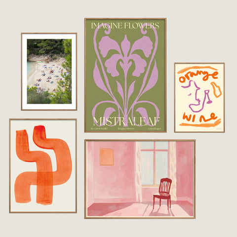 Kunstvæg: Citrus &amp; Salvie