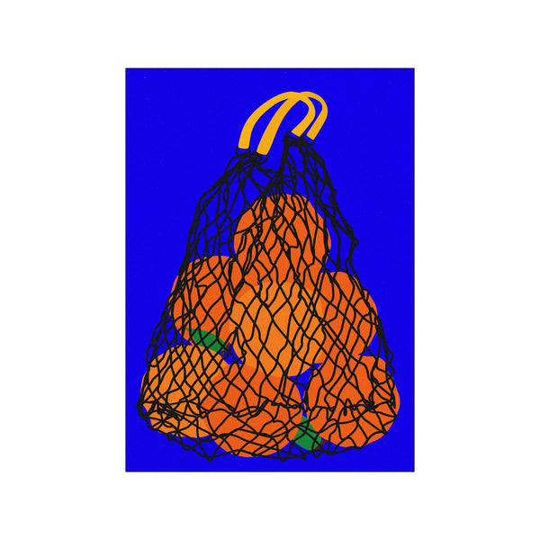 Oranges In A Black Net Bag — Art print by Rosi Feist from Poster & Frame