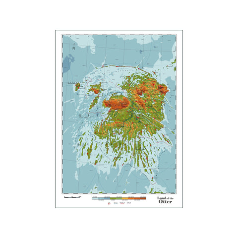 Otter — Art print by DAU-DAW from Poster & Frame