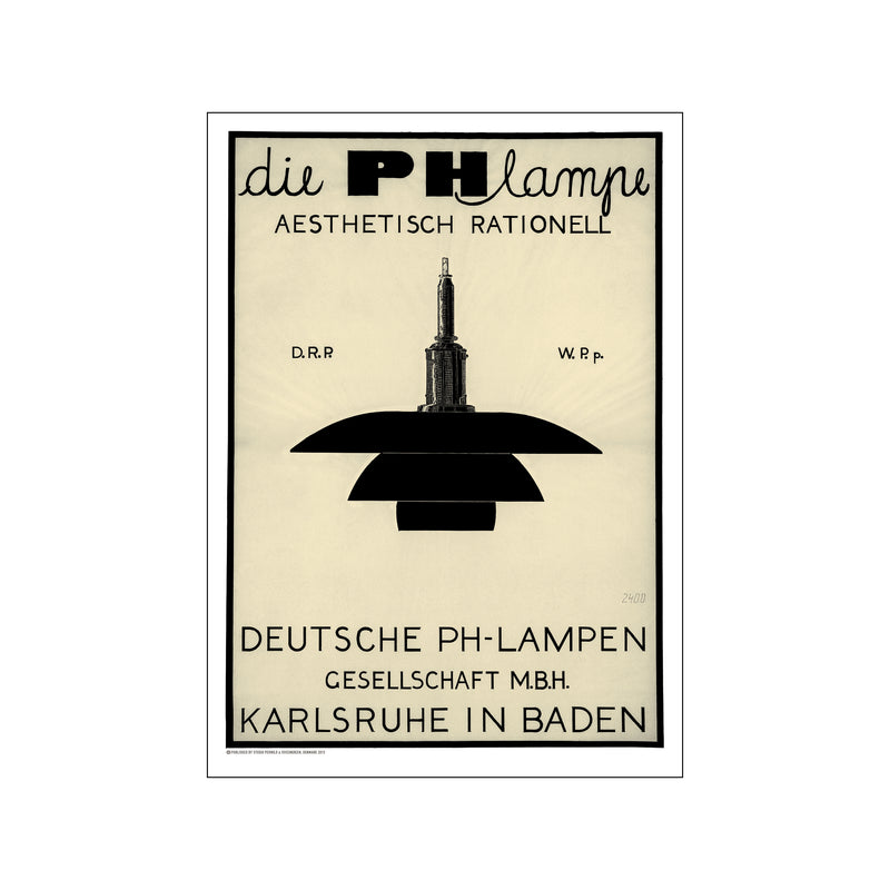 PH Lampe - Black — Art print by Permild & Rosengreen x Louis Poulsen from Poster & Frame