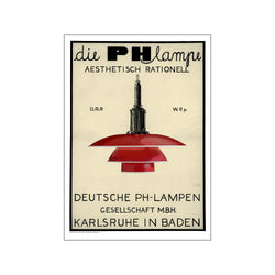 PH Lampe - Red — Art print by Permild & Rosengreen x Louis Poulsen from Poster & Frame