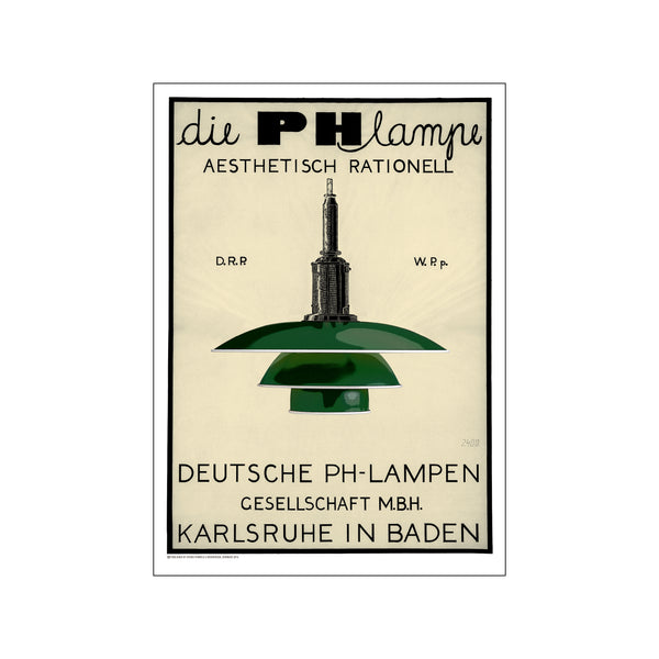 PH Lampe - Green — Art print by Permild & Rosengreen x Louis Poulsen from Poster & Frame