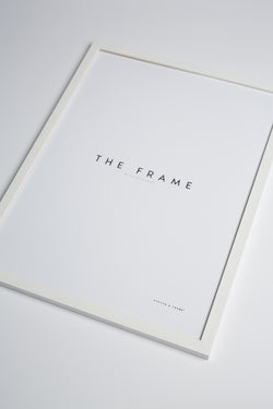 White Wood Frame — Custom Sizes