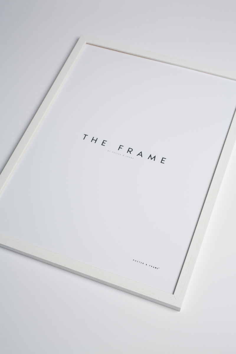 White Wood Frame — Custom Sizes