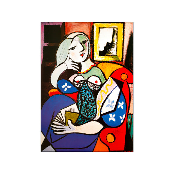 Frau Mit Buch — Art print by Pablo Picasso from Poster & Frame