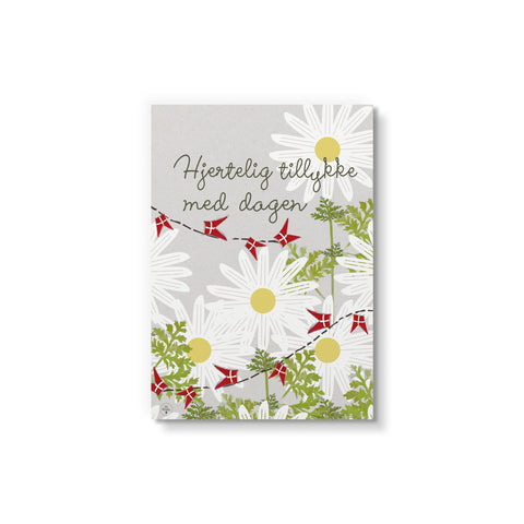 Margeritter - Hjertelig tillykke med dagen - Art Card