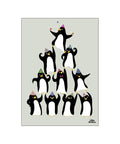 Party Penguins — Art print by Willero Illustration from Poster & Frame
