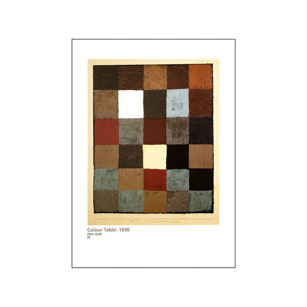 Colour Table: 1930 — Art print by Paul Klee from Poster & Frame