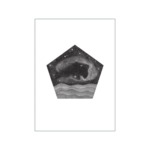 Pentagonal Galaxy — Art print by Petra Kostova from Poster & Frame