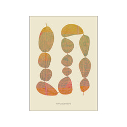 Perler på snor, gul — Art print by Fōmu illustrations from Poster & Frame