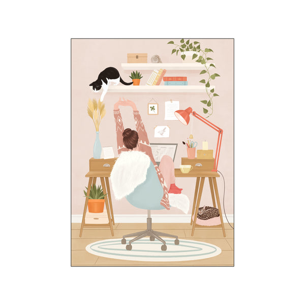 Home office — Art print by Petra Holikova from Poster & Frame