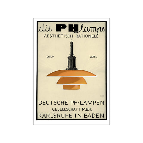 PH Lampe - Orange — Art print by Permild & Rosengreen x Louis Poulsen from Poster & Frame