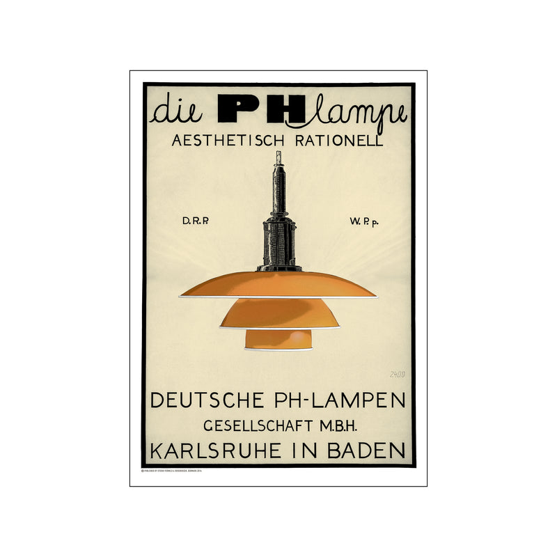 PH Lampe - Orange — Art print by Permild & Rosengreen x Louis Poulsen from Poster & Frame