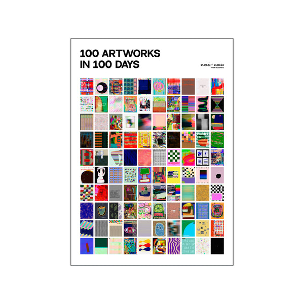 100 Artworks In 100 Days — Art print by Philip Hauge Reitz from Poster & Frame