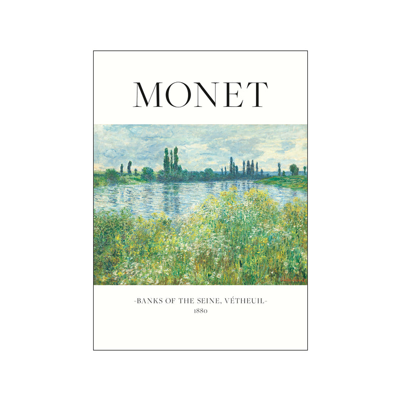 Banks Of The Seine — Art print by Claude Monet from Poster & Frame