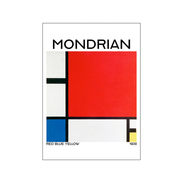 Composition with Red, Blue and Yellow 1930 — Art print by Piet Mondrian from Poster & Frame