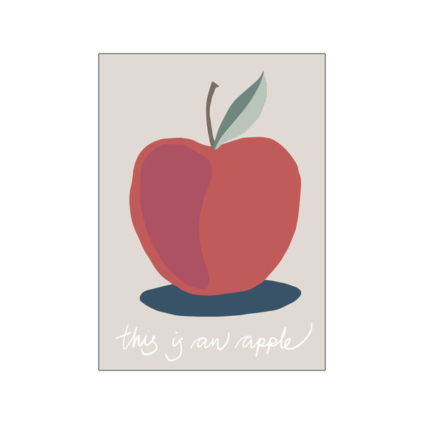 This is an Apple — Art print by Affordable Art Prints from Poster & Frame