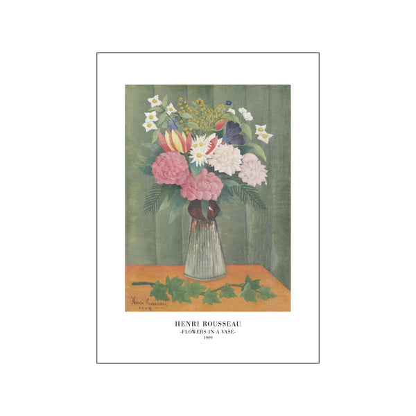 Flowers In a Vase — Art print by Henri Rousseau from Poster & Frame