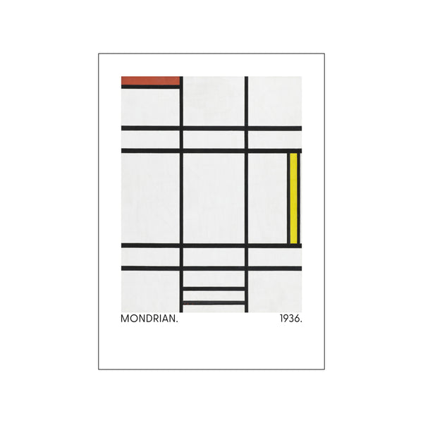Composition in White, Red, and Yellow 1936 — Art print by Piet Mondrian from Poster & Frame